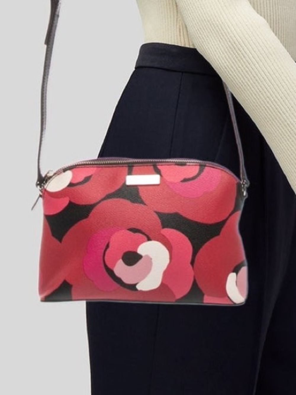 Kate Spade Floral Crossbody Bag in Red and Pink